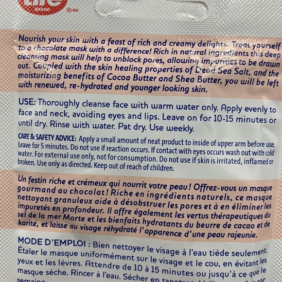 Face mask Chocolate mud masks 4 in box - Picture 2 of 5